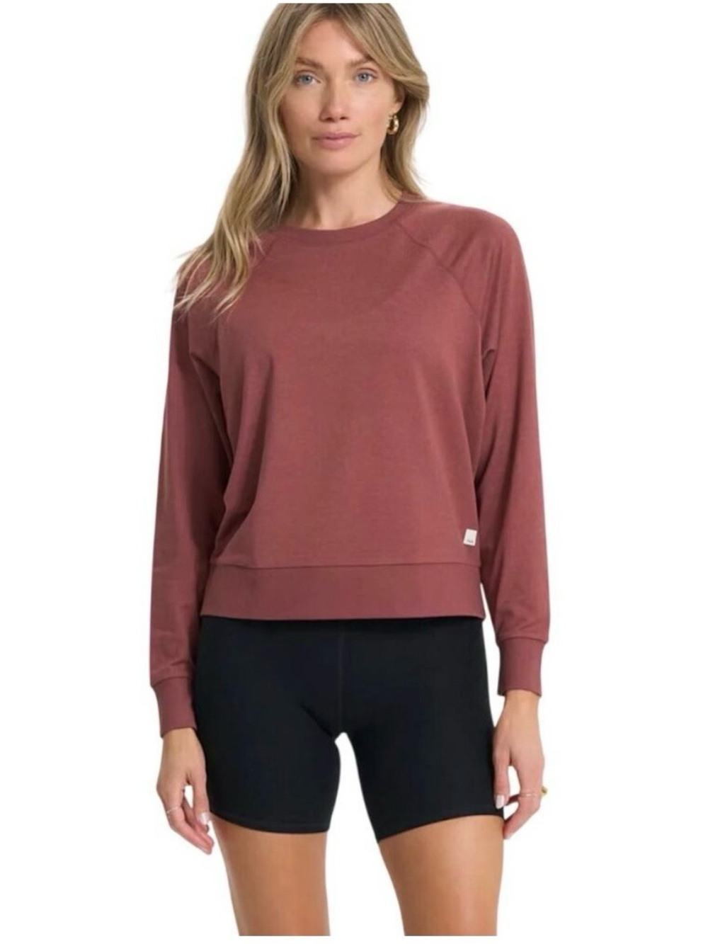 Vuori Women's Crewneck Sweatshirt in Dusty Rose